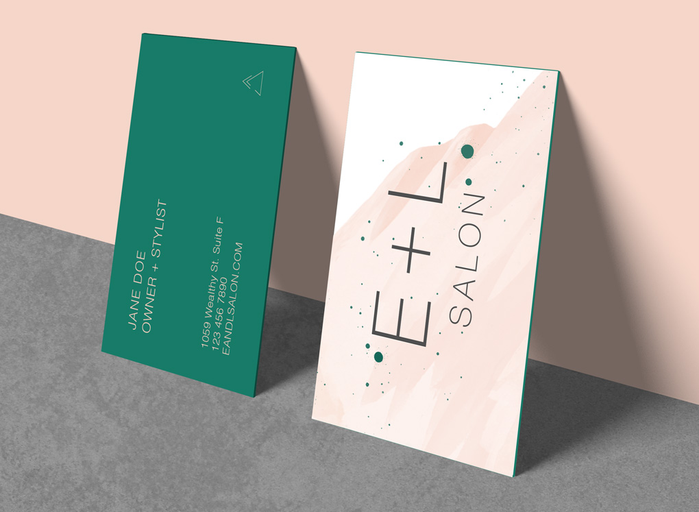 exist, exist design studio, michael glowacki, e+l salon, eandlsalon, logo, identity, branding