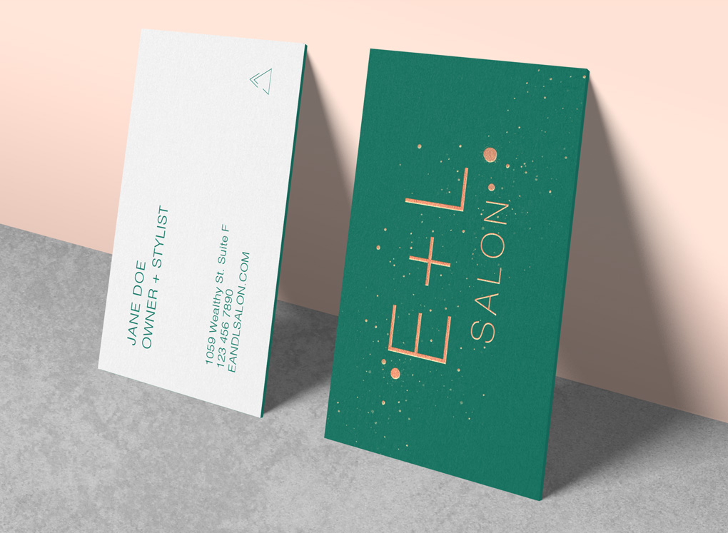 exist, exist design studio, michael glowacki, e+l salon, eandlsalon, logo, identity, branding