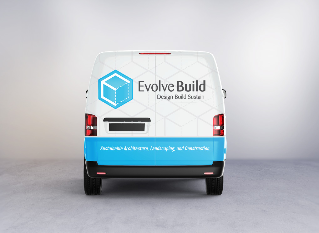 exist, exist design studio, michael glowacki, evolve, evolve build, logo, identity, branding