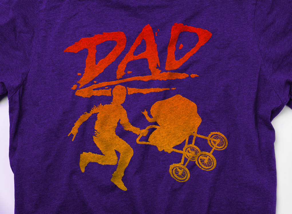 exist, exist design studio, michael glowacki, rad, rad dad, tshirt design