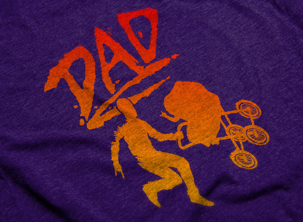 exist, exist design studio, michael glowacki, rad, rad dad, tshirt design